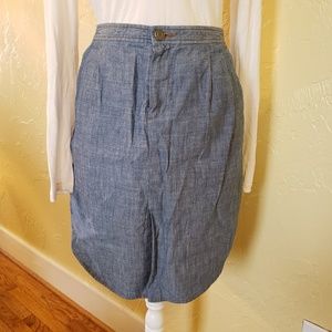 Banana Republic Chambray Skirt